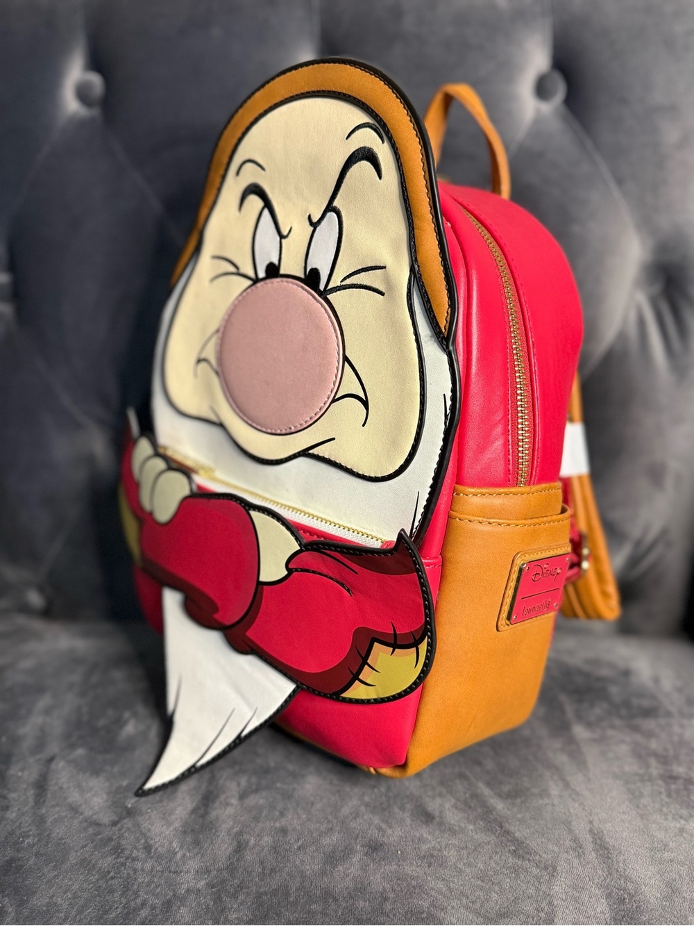 Loungefly Grumpy Dwarf Character Backpack - RARITY - Picture 2 of 14